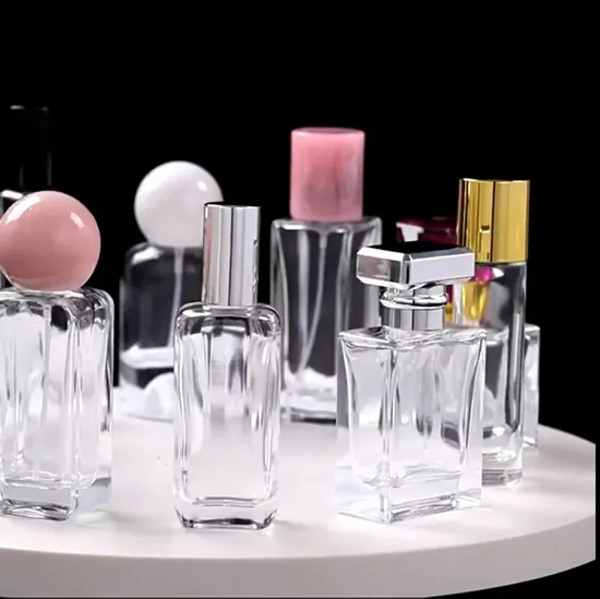 Klare Glasflasche