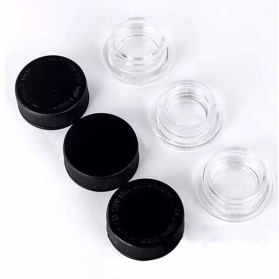 Heißer Verkauf 5 ml 7 ml 9 ml Glaskonzentrat-Vorratsglas mit kindersicherer Kappe für Augencreme-Wachsöl