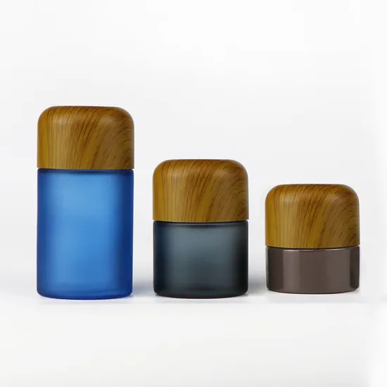 Label Printing 50ml 70ml 110ml 150ml 220ml Glass Container Frosted Child Proof Resistant Flower Glass Jars with CRC Cap