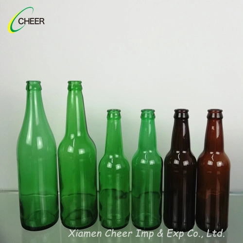 Colour Drink Bottle Glass Beer Bottles with Screen Printing