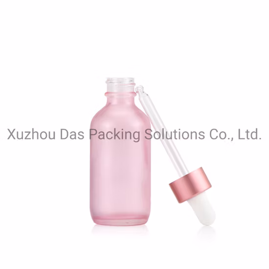 Kundenspezifische Flaschen-Glasflaschen-Tropfflasche Boston Round Skincare Tropfflaschenverpackung