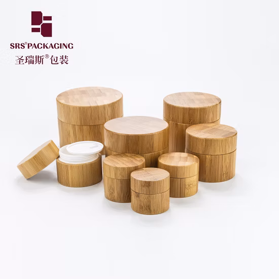 Bambus, 15 ml, 30 ml, 50 ml, Verpackung, Creme, Serum, PET-Lotion, Airless-Kosmetik, bernsteinfarbene Glaspumpe, innere Kunststoff-Tropfflasche, Rolle auf Rolle, ätherisches Öl, Parfüm-Sprühflasche