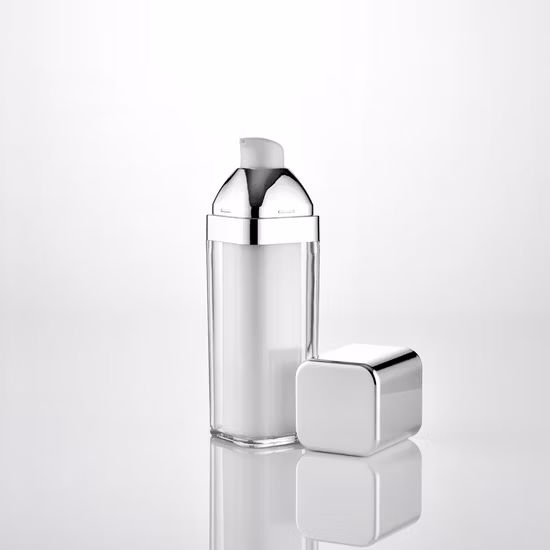 Doppelwandige Airless-Flasche mit separater Sonnenschutz- und Foundation-Flüssigkeitsverpackung in Sonderfarbe
